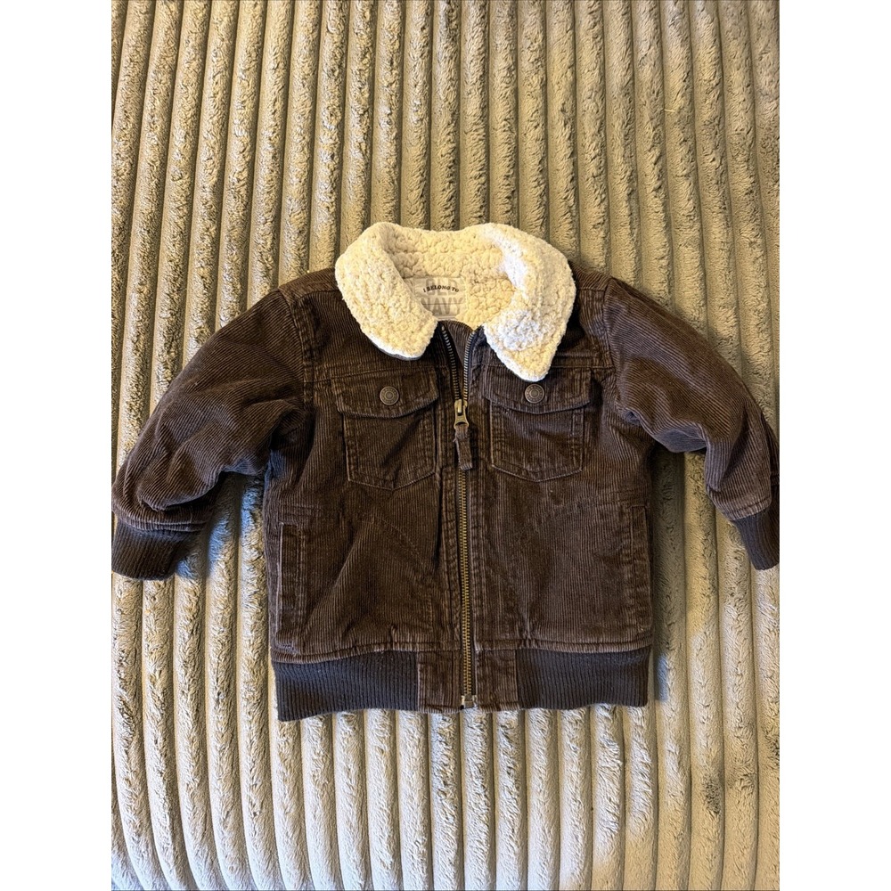 Old Navy Corduroy Sherpa Lined Jacket 12 - 18 Months Boys Girls Warm Winter Coat